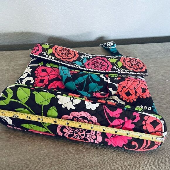 Vera Bradley Floral Multicolor Brown Quilted Handbag - Picture 6 of 7